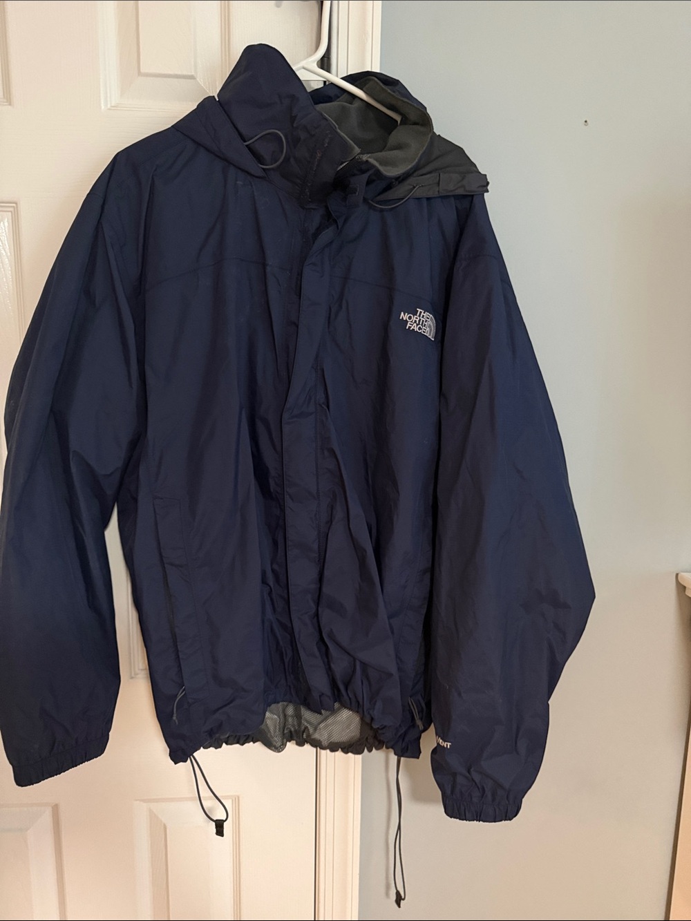The North Face Men’s Dark Navy Hooded Rain Jacket